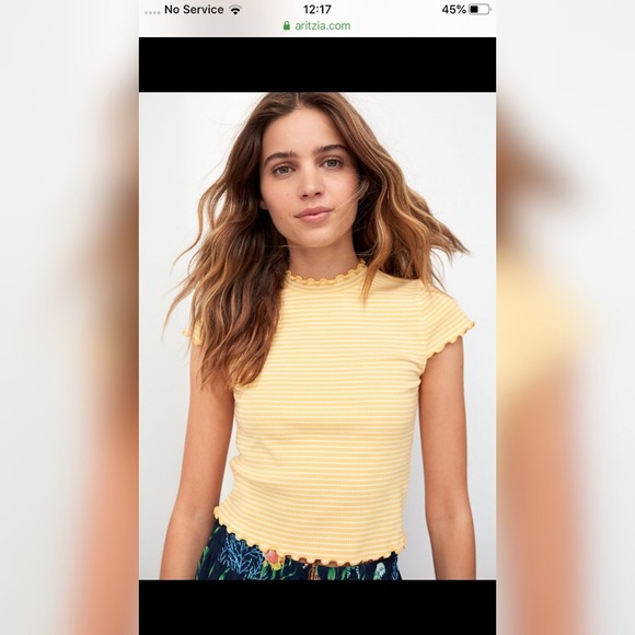 Sunday best crowne top RED AND WHITE STRIPE - Picture 1 of 7